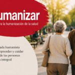 Pareja mayor caminando por un parque en la portada de Hablemos de salud, serie publicada en la revista Humanizar en 2025.